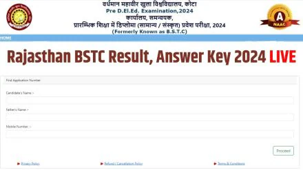 Rajasthan BSTC Result, Answer Key 2024 LIVE: राजस्थान बीएसटीसी रिजल्ट से पहले आएगी आंसर-की, यहां चेक करें लेटेस्ट अपडेट